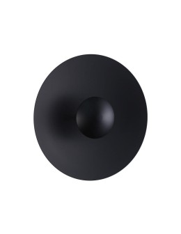Abruzzo Kinkiet Nowoczesny Czarny okrągły 45cm 12W Orzo ABR-KO12W-B