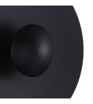 Abruzzo Kinkiet Nowoczesny Czarny okrągły 45cm 12W Orzo ABR-KO12W-B