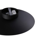 Abruzzo Kinkiet Nowoczesny Czarny okrągły 45cm 12W Orzo ABR-KO12W-B