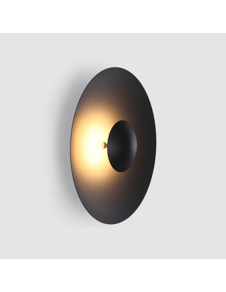 Wall lamps - Abruzzo Wall lamp Modern Black round 45cm 12W Orzo ABR-KO12W-B - product kolory-swiatla.pl 5