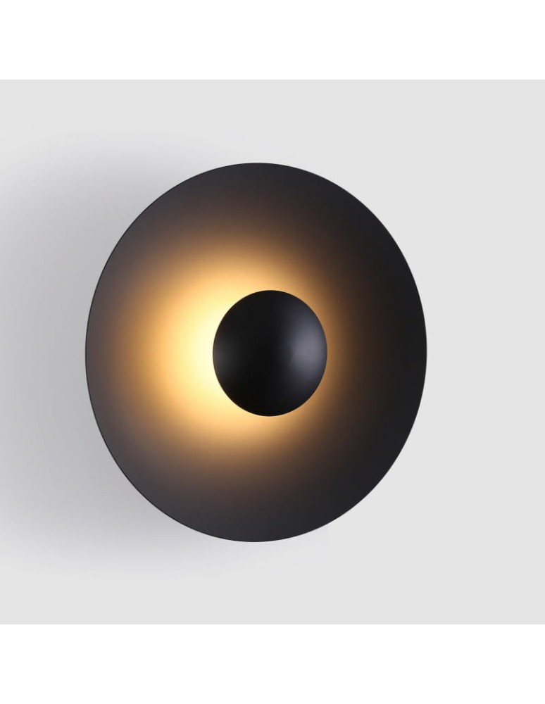 Wall lamps - Abruzzo Wall lamp Modern Black round 45cm 12W Orzo ABR-KO12W-B - product kolory-swiatla.pl 9