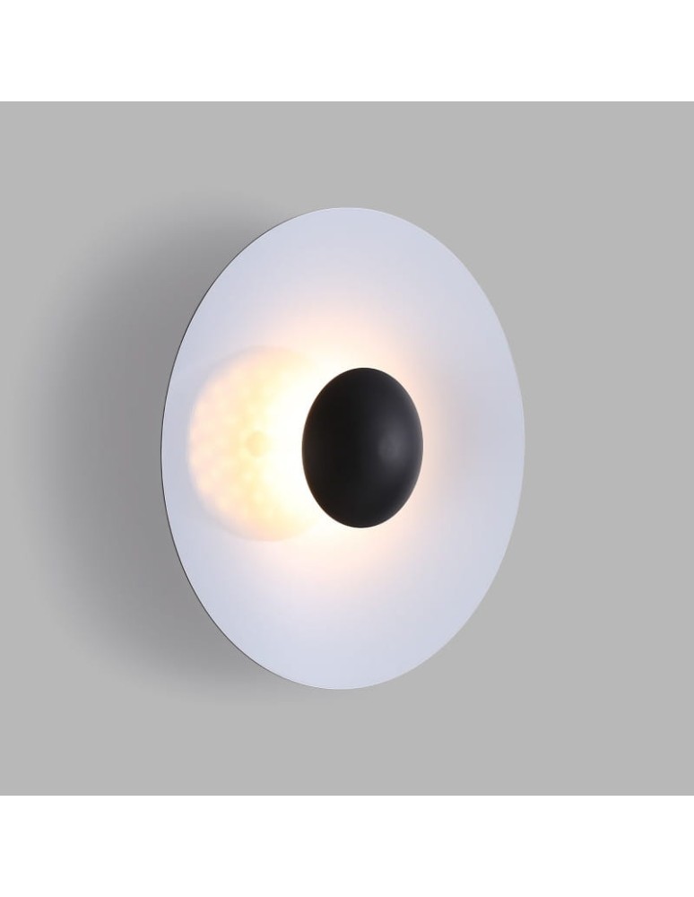 Wall lamps - Abruzzo Modern Wall lamp White round 45cm 12W Orzo ABR-KO12W-W - product kolory-swiatla.pl 2