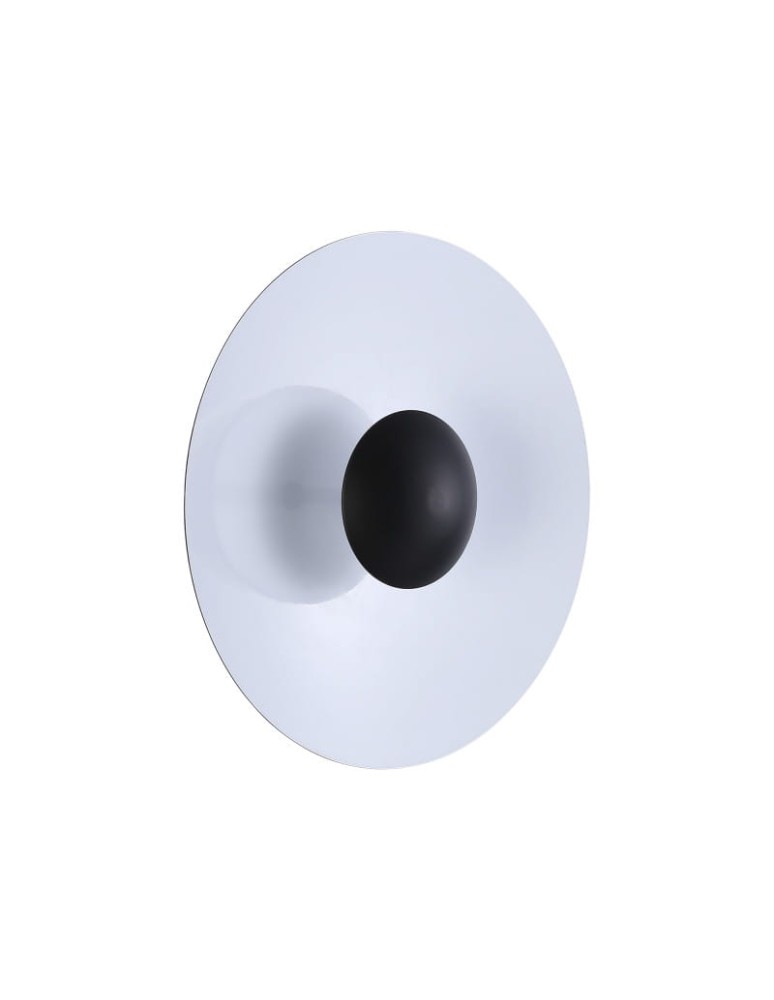 Abruzzo Kinkiet Nowoczesny Biały okrągły 45cm 12W Orzo ABR-KO12W-W