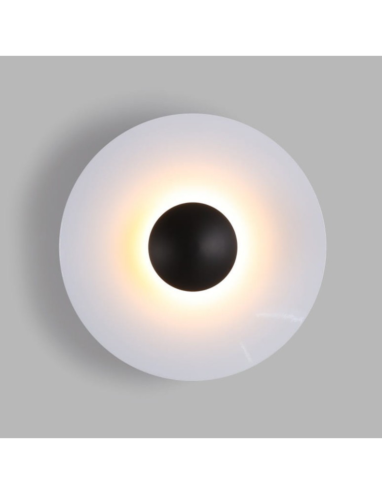 Wall lamps - Abruzzo Modern Wall lamp White round 45cm 12W Orzo ABR-KO12W-W - product kolory-swiatla.pl 5