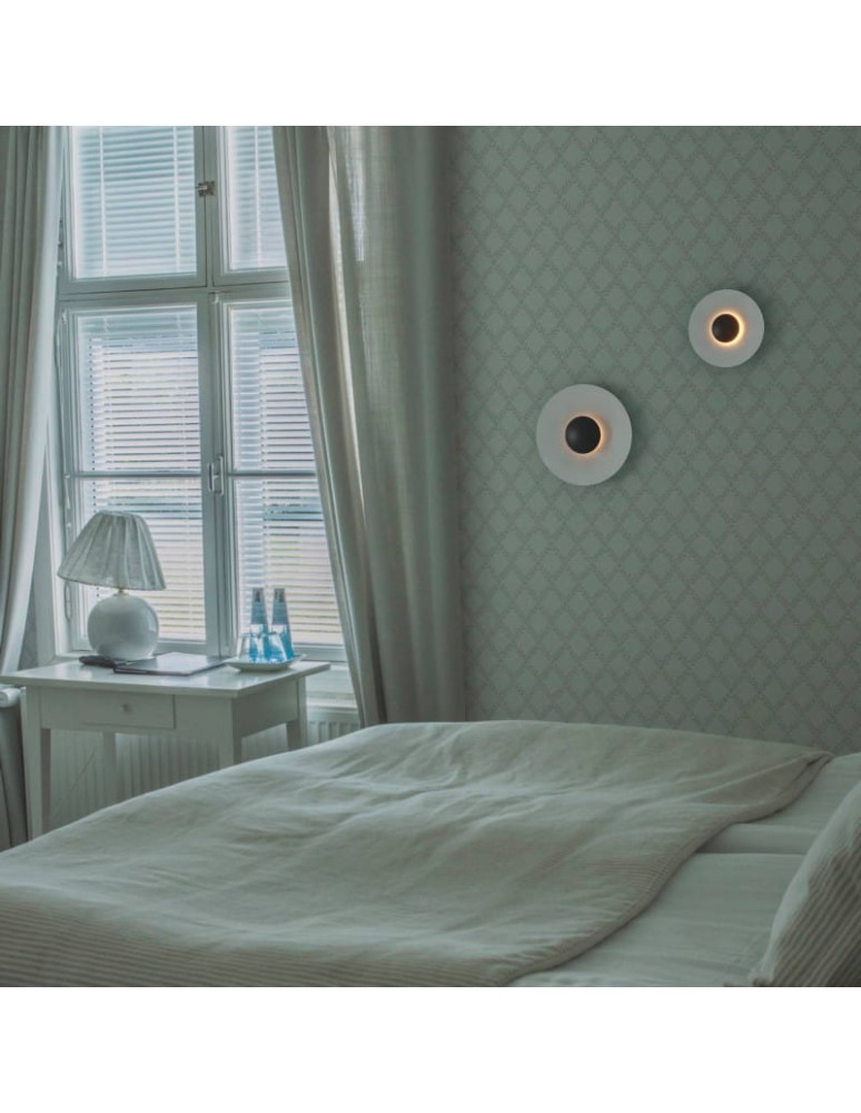 Wall lamps - Abruzzo Modern Wall lamp White round 45cm 12W Orzo ABR-KO12W-W - product kolory-swiatla.pl 10