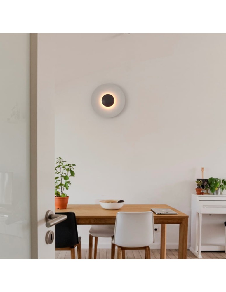 Wall lamps - Abruzzo Modern Wall lamp White round 45cm 12W Orzo ABR-KO12W-W - product kolory-swiatla.pl 11