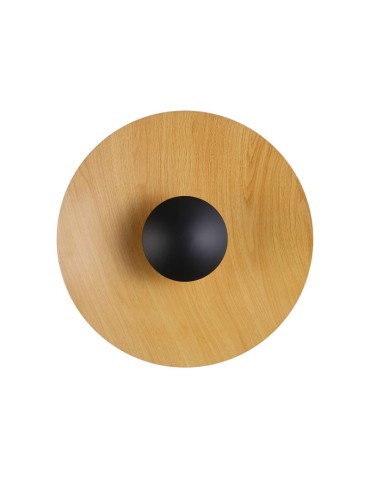 Abruzzo Kinkiet Nowoczesny Drewniany okrągły 45cm 12W Orzo ABR-KO12W-WOOD