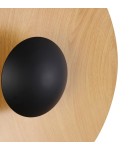 Abruzzo Kinkiet Nowoczesny Drewniany okrągły 45cm 12W Orzo ABR-KO12W-WOOD