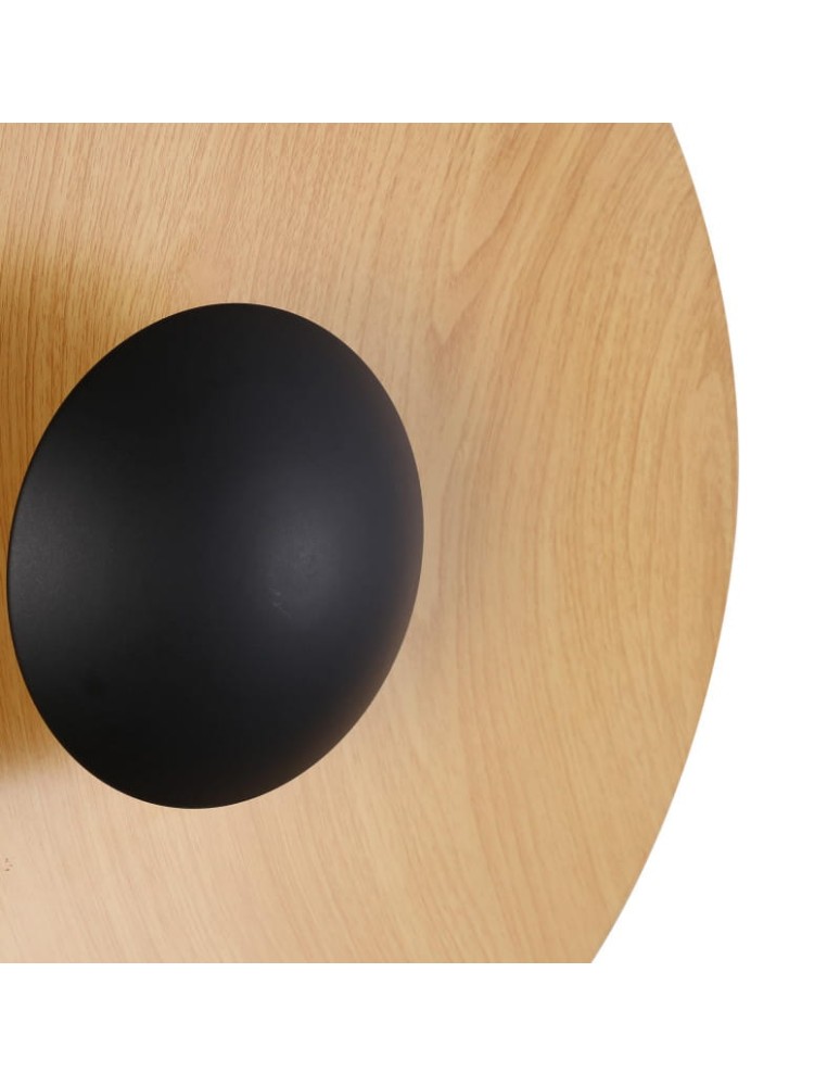 Wall lamps - Abruzzo Modern Wooden Wall lamp round 45cm 12W Orzo ABR-KO12W-WOOD - product kolory-swiatla.pl 9