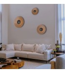 Wall lamps - Abruzzo Modern Wooden Wall lamp round 45cm 12W Orzo ABR-KO12W-WOOD - product 11