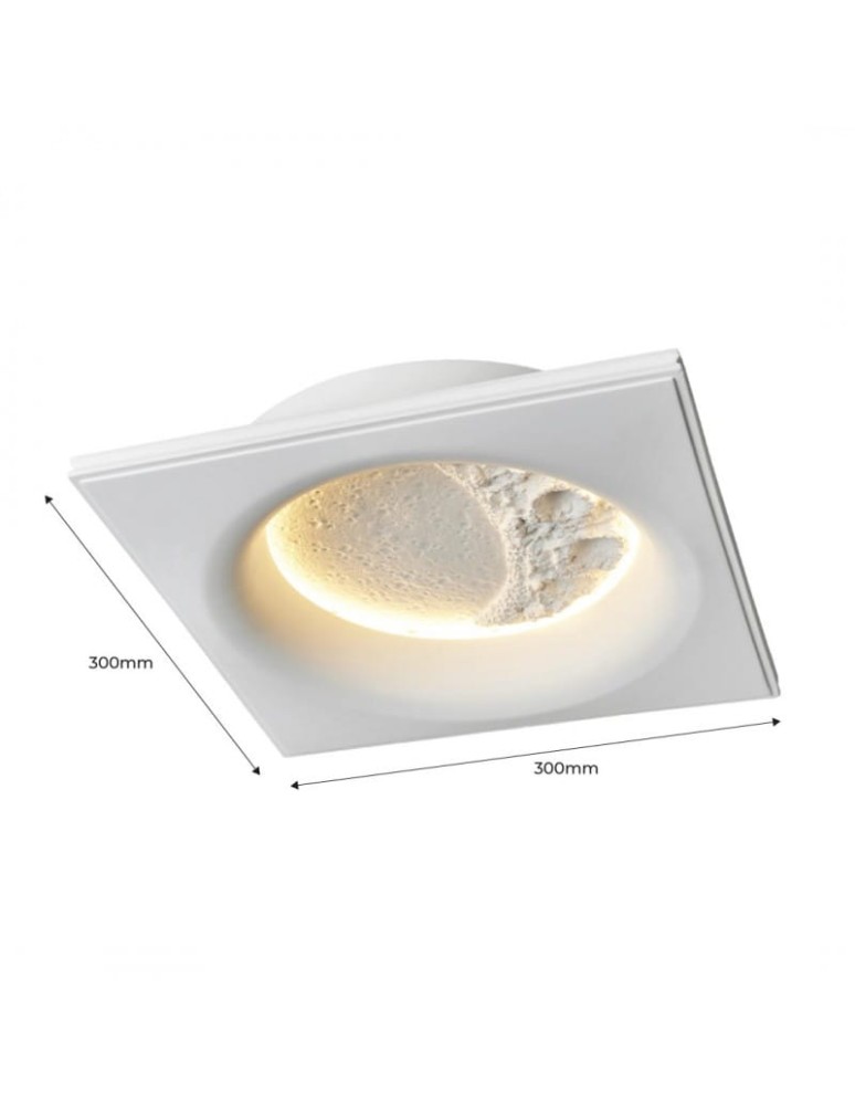 Abruzzo Plafon Księżyc Wpuszczany 30cm  8.5W Moon ABR-PWO-MOON-30CM