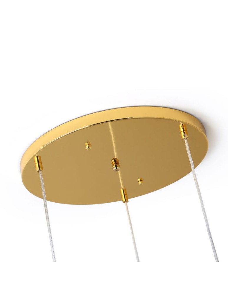 Pendant lamps - Abruzzo Gold Glass Pendant Lamp 3x E27 Sphero ABR-Z3G-E27 - product kolory-swiatla.pl 6