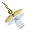 Abruzzo Lampa Wisząca złota Szklana 3x E27 Sfero ABR-Z3G-E27