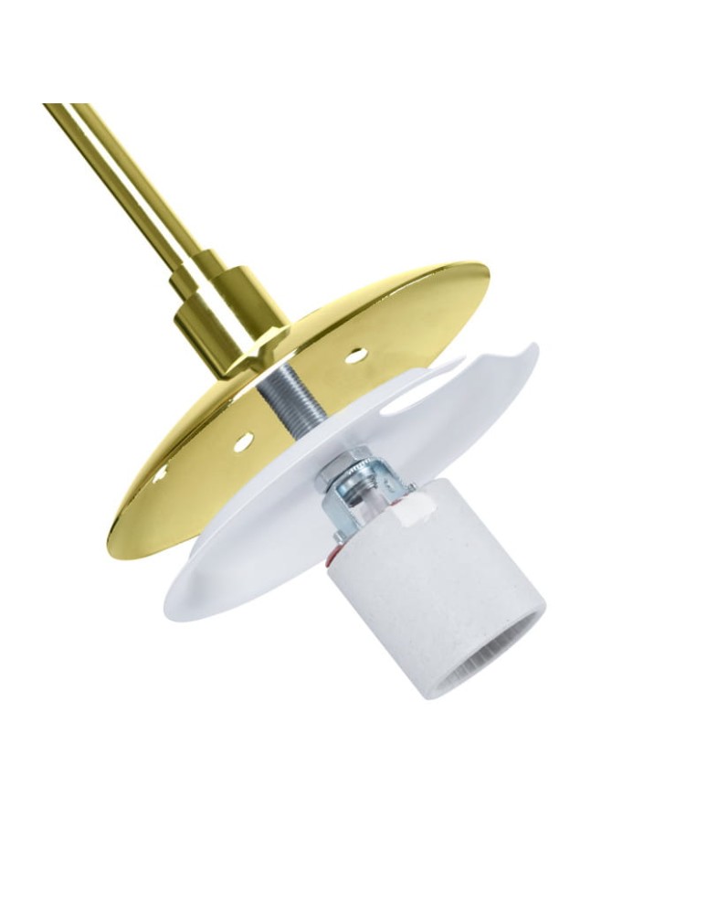 Abruzzo Lampa Wisząca złota Szklana 3x E27 Sfero ABR-Z3G-E27