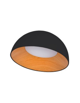 Abruzzo Plafond Classic 24W CCT 50cm Wood-Black Piano ABR-POCC-24-B