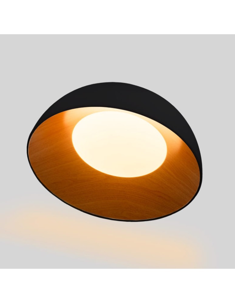 Ceiling lamps - Abruzzo Plafond Classic 24W CCT 50cm Wood-Black Piano ABR-POCC-24-B - product kolory-swiatla.pl 3