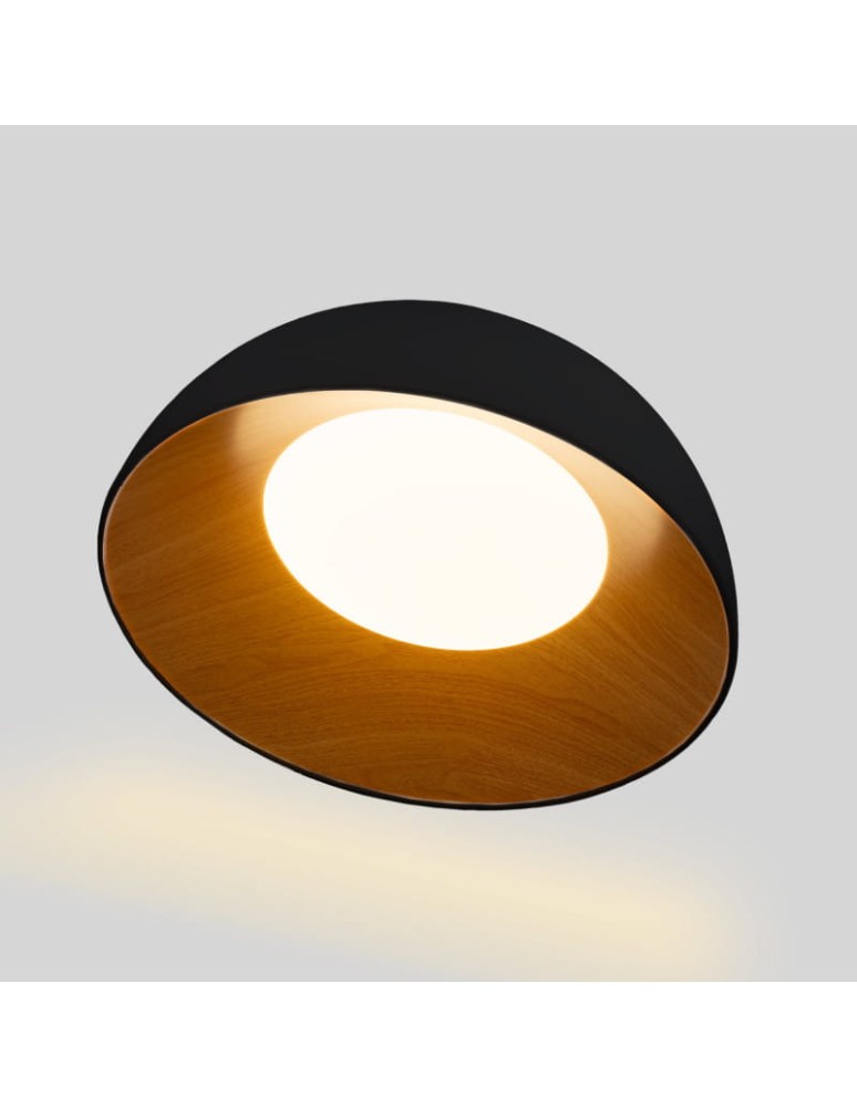 Abruzzo Plafon Klasyczny 24W CCT 50cm Drewniano-Czarny Piano ABR-POCC-24-B Abruzzo Plafon Klasyczny 24W CCT 50cm Drewniano-Czarny Piano ABR-POCC-24-B