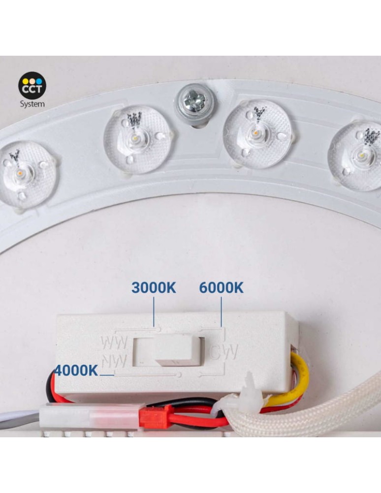 Abruzzo Plafon Klasyczny 24W CCT 50cm Drewniano-Czarny Piano ABR-POCC-24-B Abruzzo Plafon Klasyczny 24W CCT 50cm Drewniano-Czarny Piano ABR-POCC-24-B