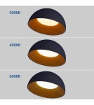 Ceiling lamps - Abruzzo Plafond Classic 24W CCT 50cm Wood-Black Piano ABR-POCC-24-B - product 7