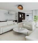 Abruzzo Plafon Klasyczny 24W CCT 50cm Drewniano-Czarny Piano ABR-POCC-24-B Abruzzo Plafon Klasyczny 24W CCT 50cm Drewniano-Czarny Piano ABR-POCC-24-B