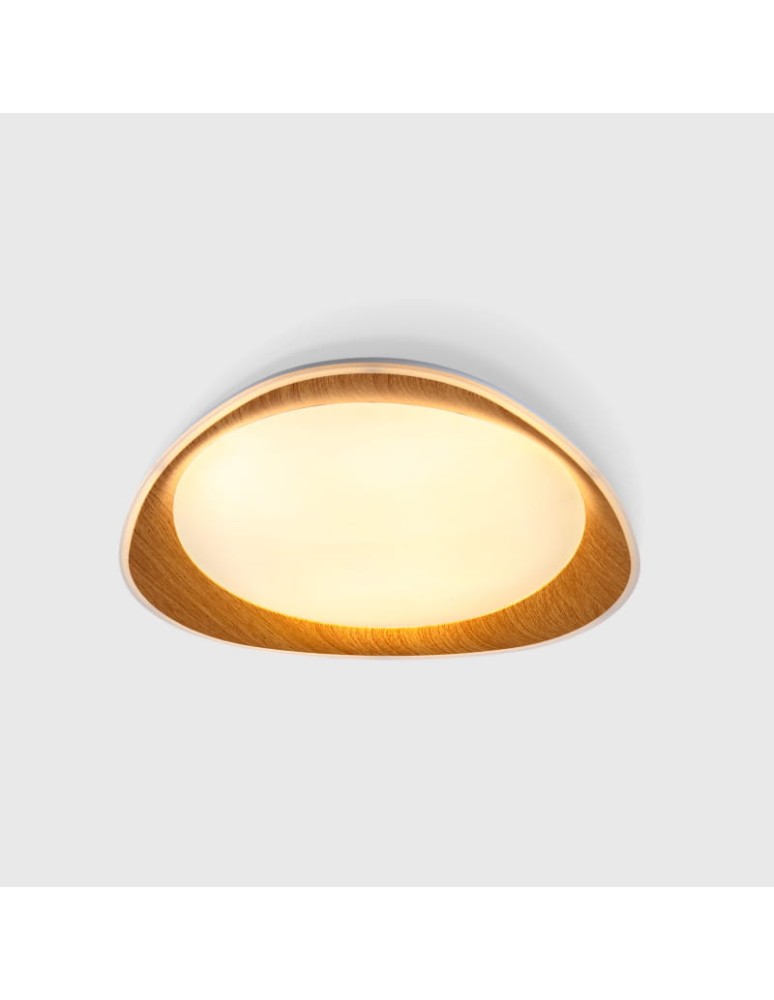 Abruzzo Plafon Klasyczny 24W CCT 45cm Drewniano-Czarny Piano ABR-POASY-24W