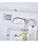 Abruzzo Plafon Klasyczny 24W CCT 45cm Drewniano-Czarny Piano ABR-POASY-24W