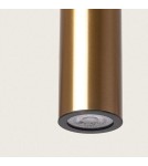 Abruzzo Lampa wisząca złota Tuba z Czarną kulką  GU10 Martini ABR-SZK-ZC