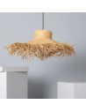 View Abruzzo Fibre Hat Pendant Lamp 60cm e27 Amigo ABR-LWAA-60