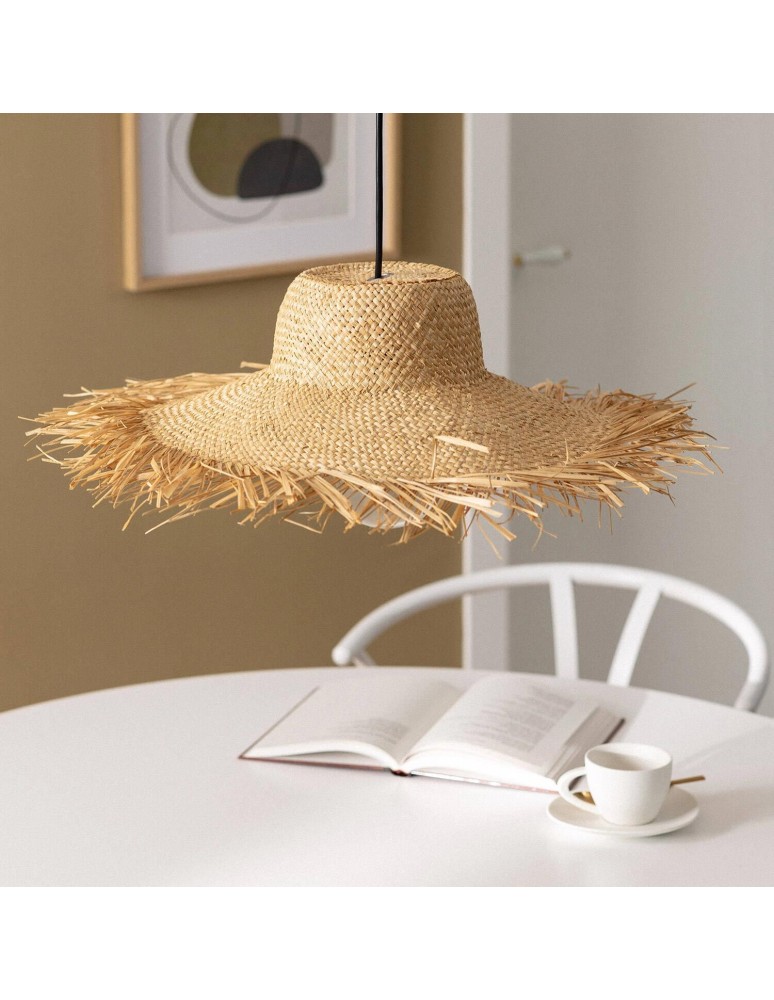 Abruzzo Lampa Wisząca kapelusz z włókna 60cm e27 Amigo ABR-LWAA-60