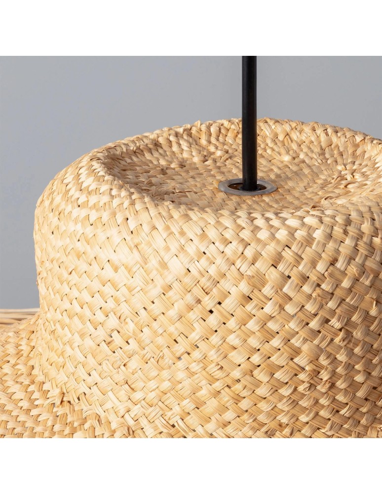 Abruzzo Lampa Wisząca kapelusz z włókna 60cm e27 Amigo ABR-LWAA-60