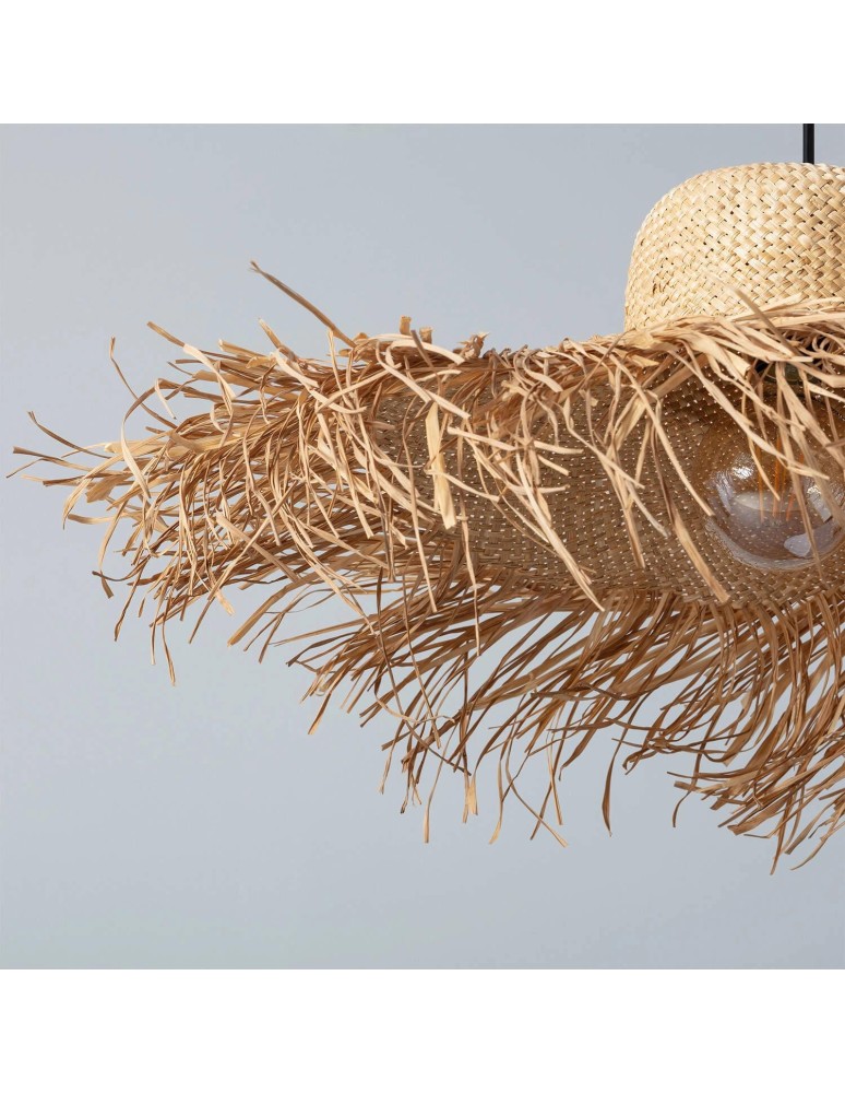 Abruzzo Lampa Wisząca kapelusz z włókna 60cm e27 Amigo ABR-LWAA-60