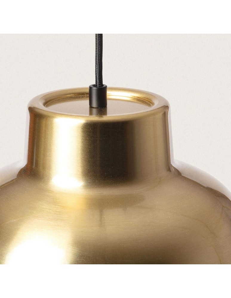 Pendant lamps - Abruzzo Gold E27 25cm Goldi Pendant Lamp ABR-LWG25 - product kolory-swiatla.pl 3