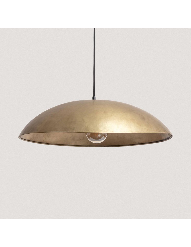Pendant lamps - Abruzzo Lamp Large Pendant Dome 60cm E27 Golder ABR-LWG60 - product kolory-swiatla.pl 1
