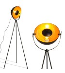 Abruzzo Lampa podłogowa stojąca złoto czarna Kopuła 155cm E27 Versali ABR-LPV-C