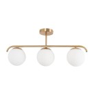 Abruzzo Lampa Sufitowa Milano mleczne kule 3xE27 Klinto ABR-LW3XE27M