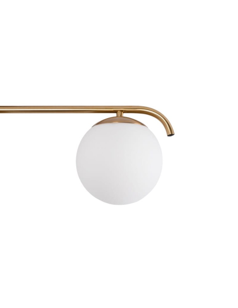 Abruzzo Lampa Sufitowa Milano mleczne kule 3xE27 Klinto ABR-LW3XE27M