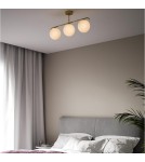 Abruzzo Lampa Sufitowa Milano mleczne kule 3xE27 Klinto ABR-LW3XE27M