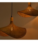 Boho pendant lamps - Abruzzo Boho Pendant Lamp 3 Bamboo Hat Isabella 40cm E27 ABR-LWS-BH40-3XE27 - product 8