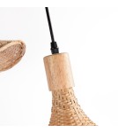 Boho pendant lamps - Abruzzo Boho Pendant Lamp 3 Bamboo Hat Isabella 40cm E27 ABR-LWS-BH40-3XE27 - product 11