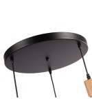 Abruzzo Lampa Wisząca Boho 3 Kapeluse z Bambusa Isabella 40cm E27 ABR-LWS-BH40-3XE27