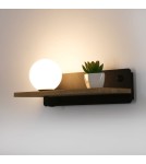 Abruzzo Lampka Nocna Kinkiet USB ze szkalną kulą G9 Bardi ABR-KUSBK