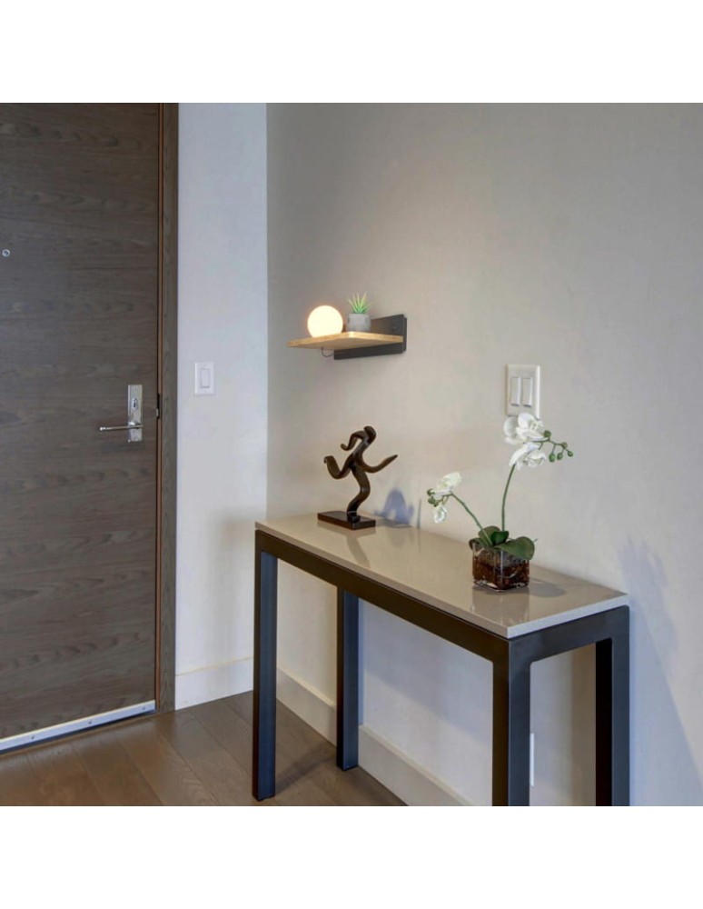 Wall lamps - Abruzzo Night Lamp USB wall lamp with glass ball G9 Bardi ABR-KUSBK - product kolory-swiatla.pl 5