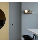 Wall lamps - Abruzzo Night Lamp USB wall lamp with glass ball G9 Bardi ABR-KUSBK - product 6