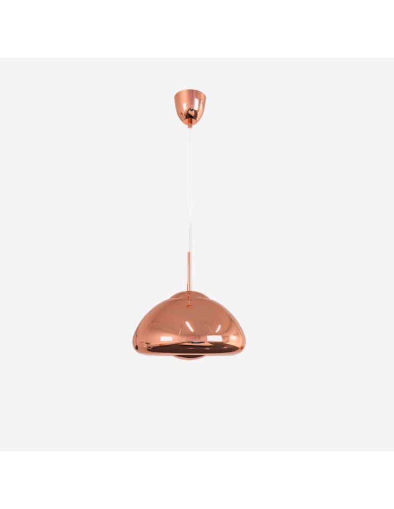 Pendant lamps - Abruzzo E27 Copper Zonda Glass Pendant Lamp ABR-LSW-M - product kolory-swiatla.pl 1