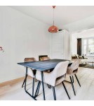 Pendant lamps - Abruzzo E27 Copper Zonda Glass Pendant Lamp ABR-LSW-M - product 5