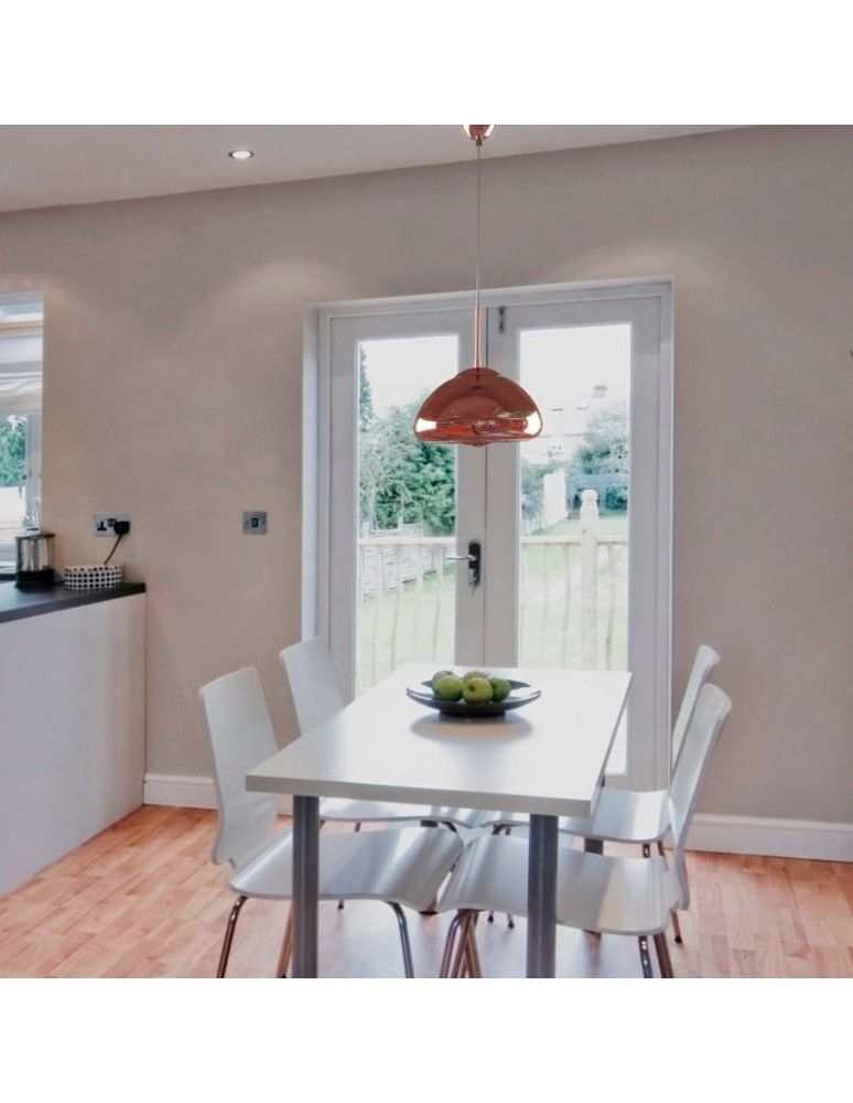 Pendant lamps - Abruzzo E27 Copper Zonda Glass Pendant Lamp ABR-LSW-M - product kolory-swiatla.pl 8