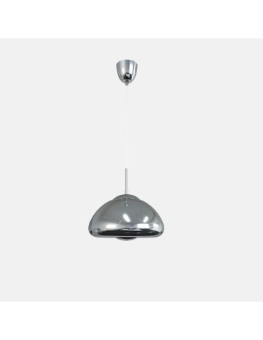 Abruzzo Glass Pendant Lamp E27 Silver Zonda ABR-LSW-G