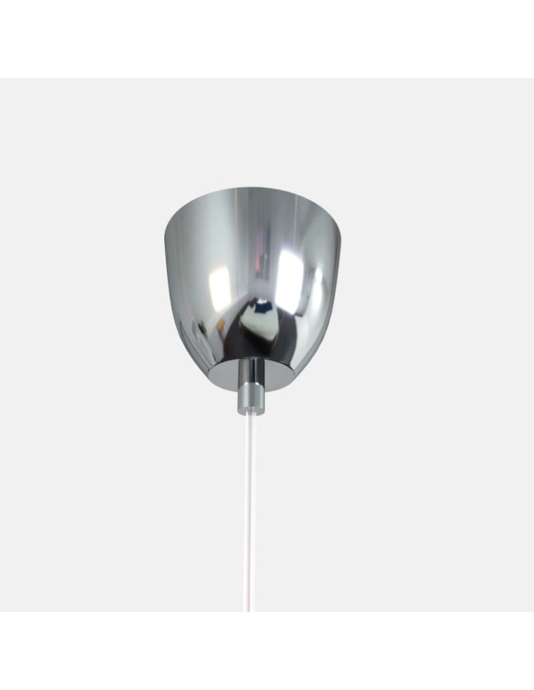 Pendant lamps - Abruzzo Glass Pendant Lamp E27 Silver Zonda ABR-LSW-G - product kolory-swiatla.pl 4