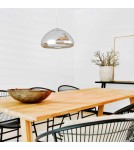 Pendant lamps - Abruzzo Glass Pendant Lamp E27 Silver Zonda ABR-LSW-G - product 5