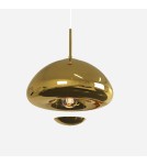 Pendant lamps - Abruzzo Glass Pendant Lamp E27 Gold Zonda ABR-LSW-GD - product 3